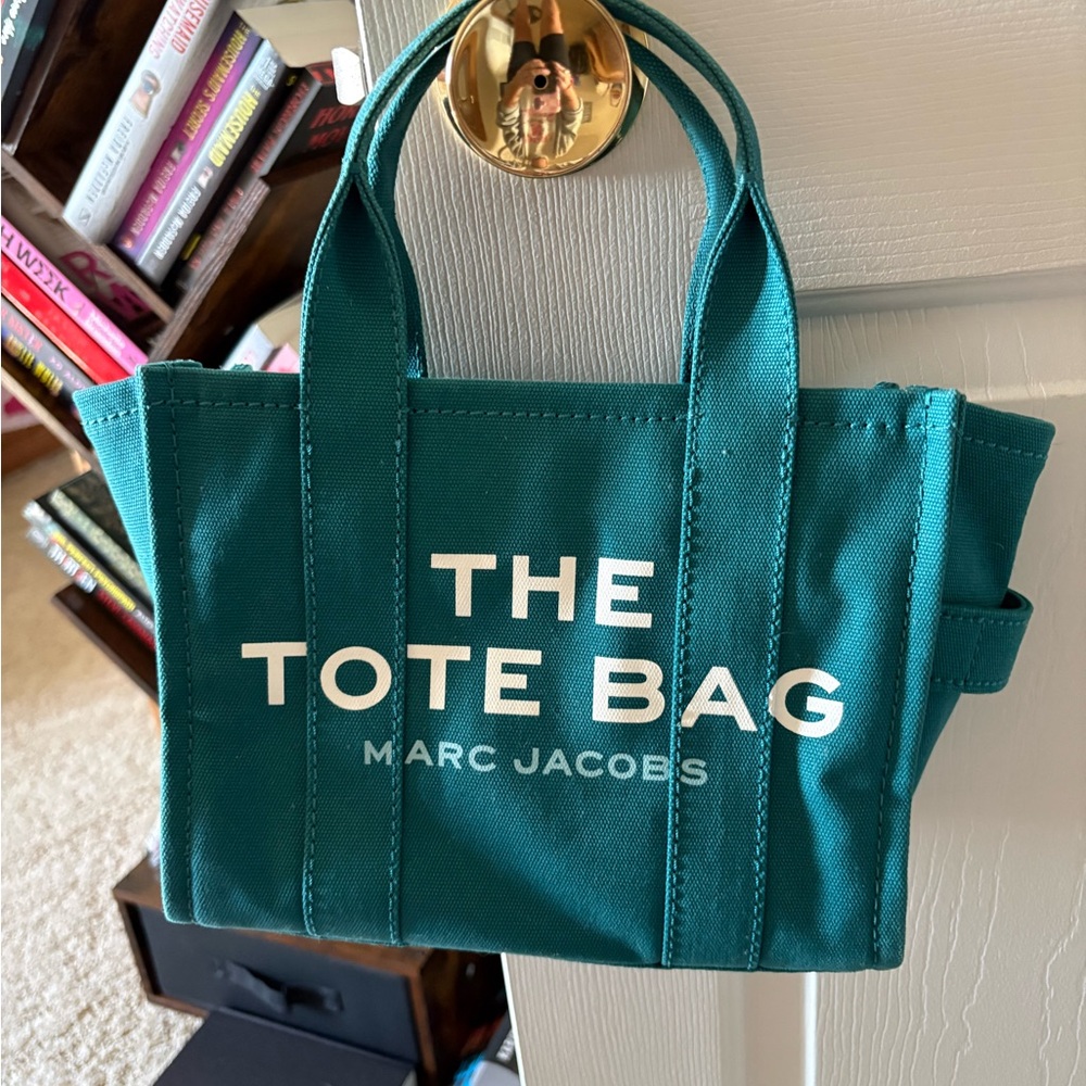 Marc Jacobs Teal and Black Canvas Bag